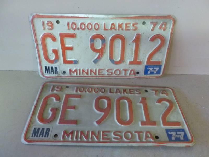 Vintage License Plate