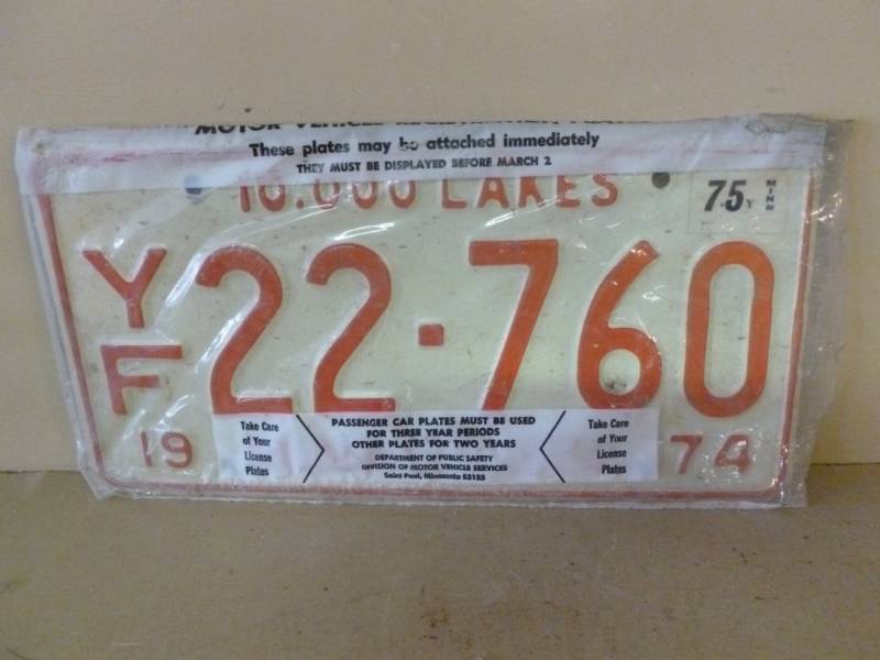 Vintage License Plate