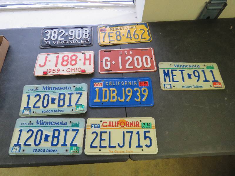 Collectible License Plates