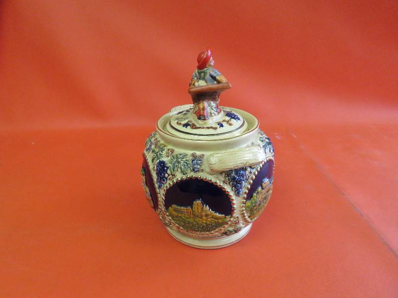 Antique German Jar with Lid