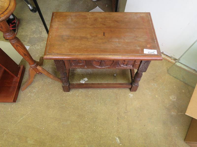 Vintage Wood End Table