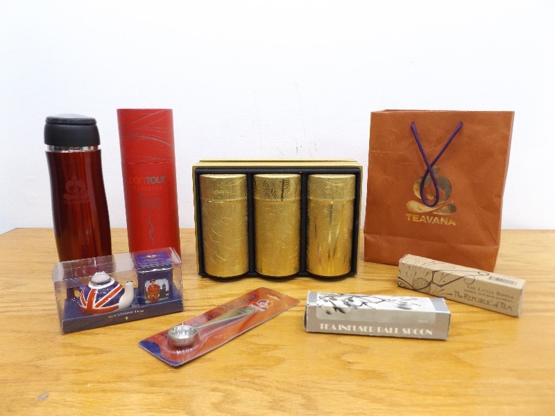 Lot of NEW Teavana etc. Teas, Tumbler, and Accessories