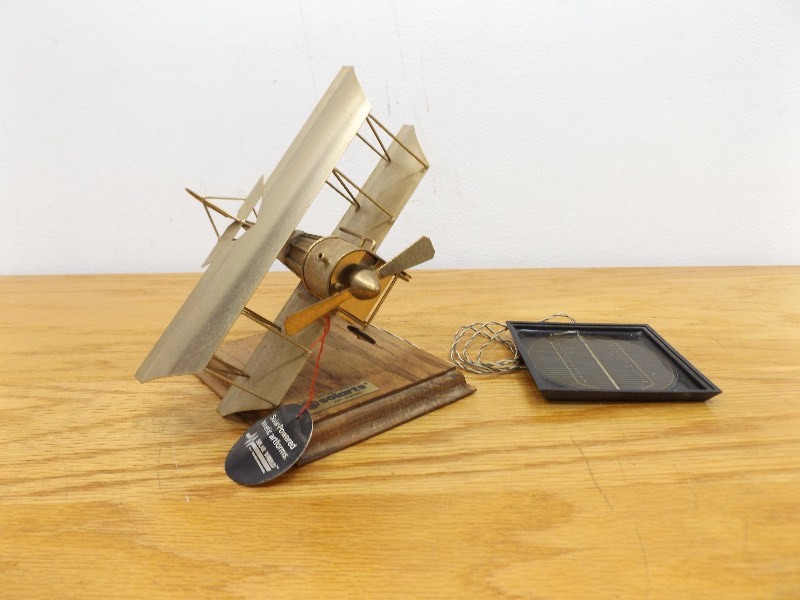 WORKING Solarts Brass and Copper US Mail Airplane