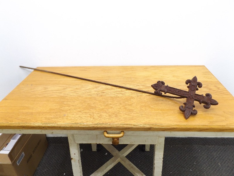Iron Cross Yard Ornament