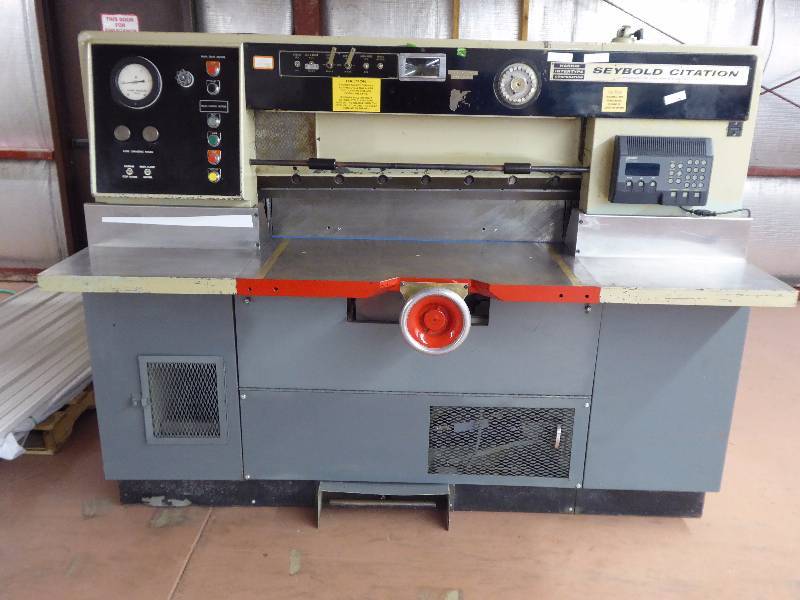 lot 12 image: Harris-Seybold Citation Paper Cutter with Micro Cut Cutter Automation System