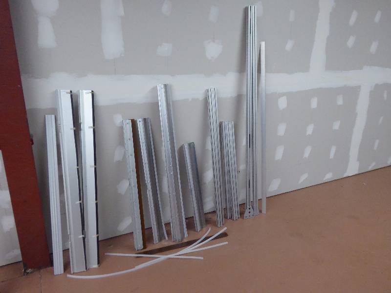 lot 27 image: Lot of Aluminum Screen Printing Squeegees & Brackets