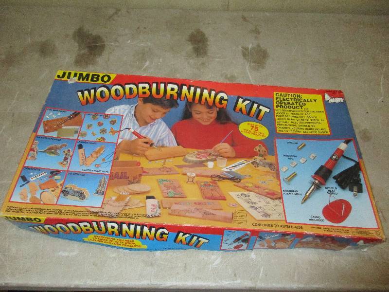 lot 27 image: jumbo wood burning kit