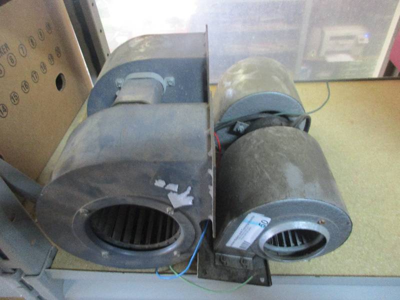 lot 50 image: 2 small dual cage fans
