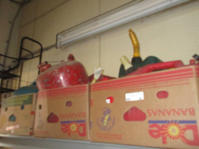 lot 56 image: 8 gas cans - 3 boxes