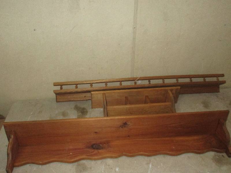 lot 60 image: 3 wood shelfs