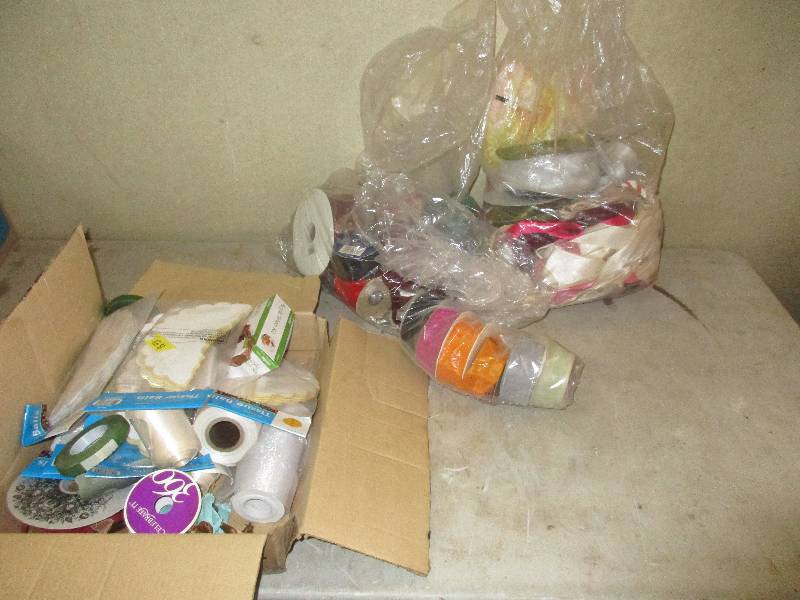 lot 74 image: lot of ribbon and craft stuff