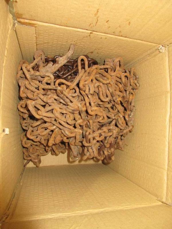lot 87 image: set of chains for smaller tires - size unknown