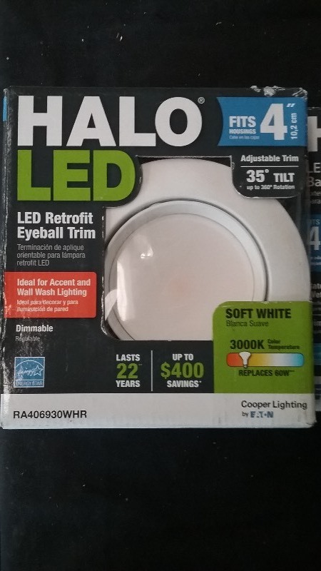 lot 40 image: L.E.D Retrofit Eyeball Lights