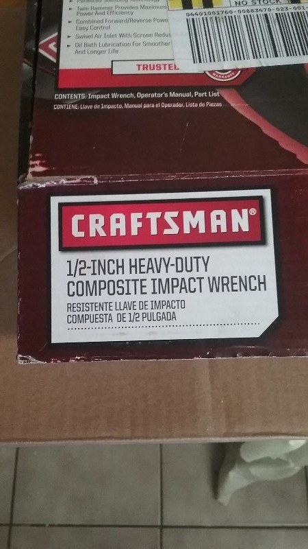 lot 89 image: Craftsman 12 impact wrench