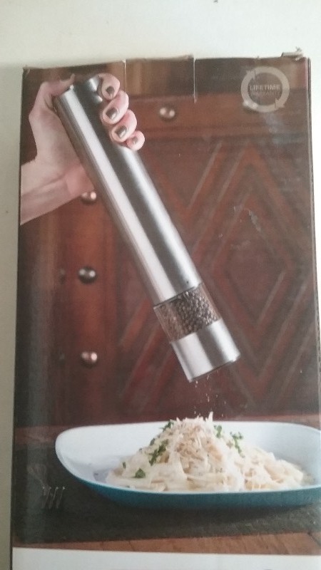 lot 85 image: Modern Home Electric Salt and Pepper Grinders