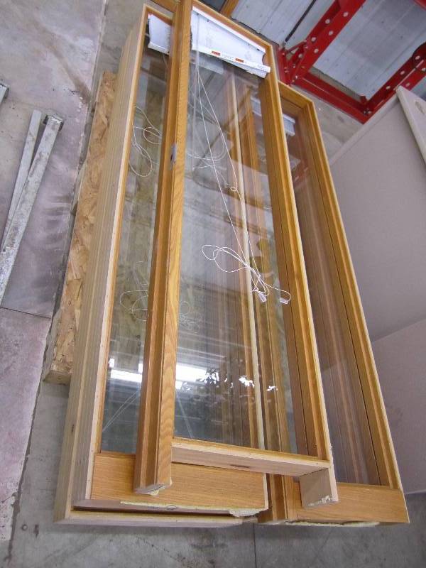 Wood framed windows, measure approx...