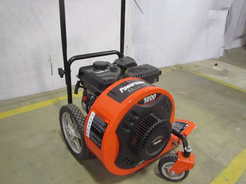 lot 7 image: Powermate cyclone 150 mph 1200 cfm walk behind gas blower