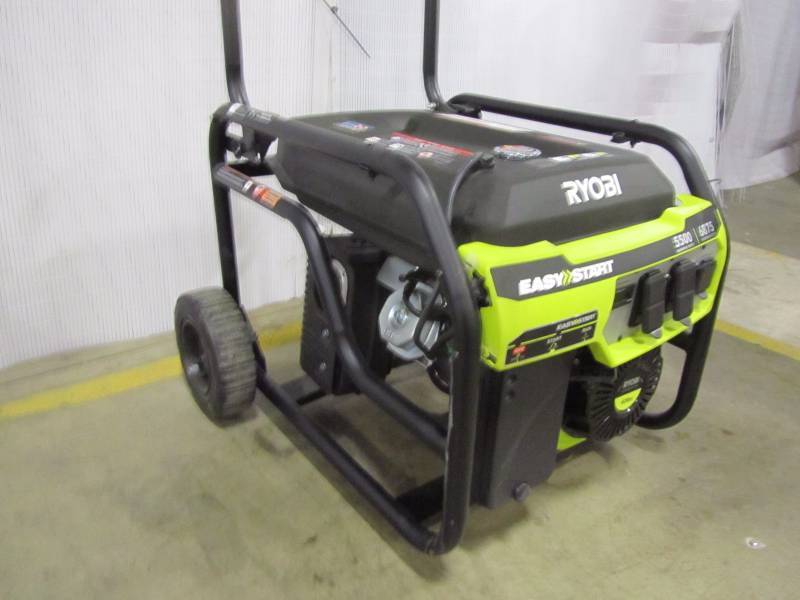 lot 10 image: Ryobi 5500 watt gasoline powered portable generator