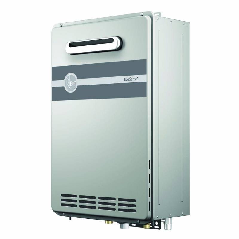 lot 40 image: Rheem 8.4 gpm mid effiency outdoor tankless water heater