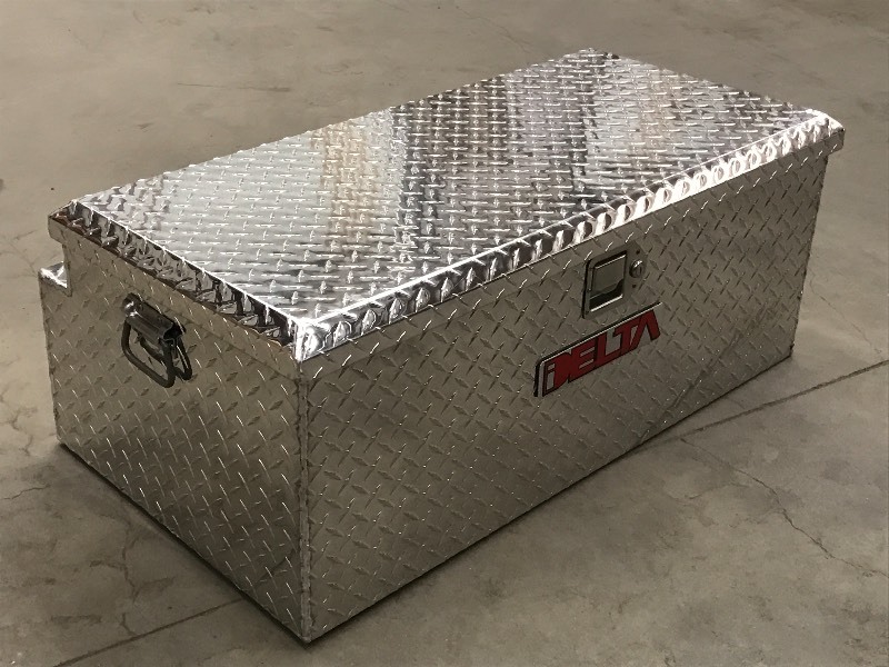 Delta Diamond Plate Aluminum Toolbox