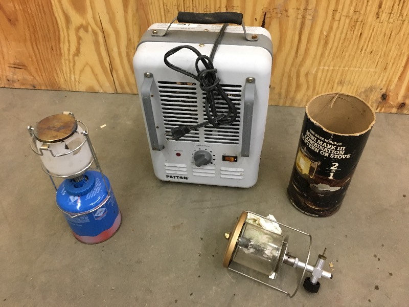 lot 15 image: Lot Of (1) Electric Heater & (2) G...