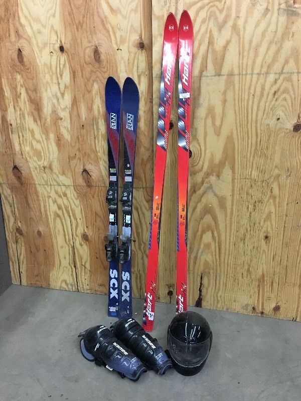 lot 24 image: Lot Of (2) Pairs Of Downhill Skis,...