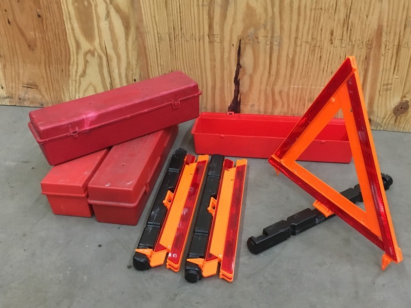 lot 38 image: (3) 4-Packs Of Emergency Roadside R...