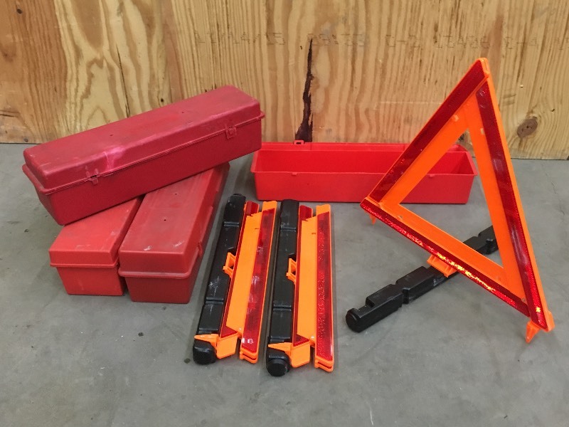 lot 37 image: (3) 4-Packs Of Emergency Roadside R...
