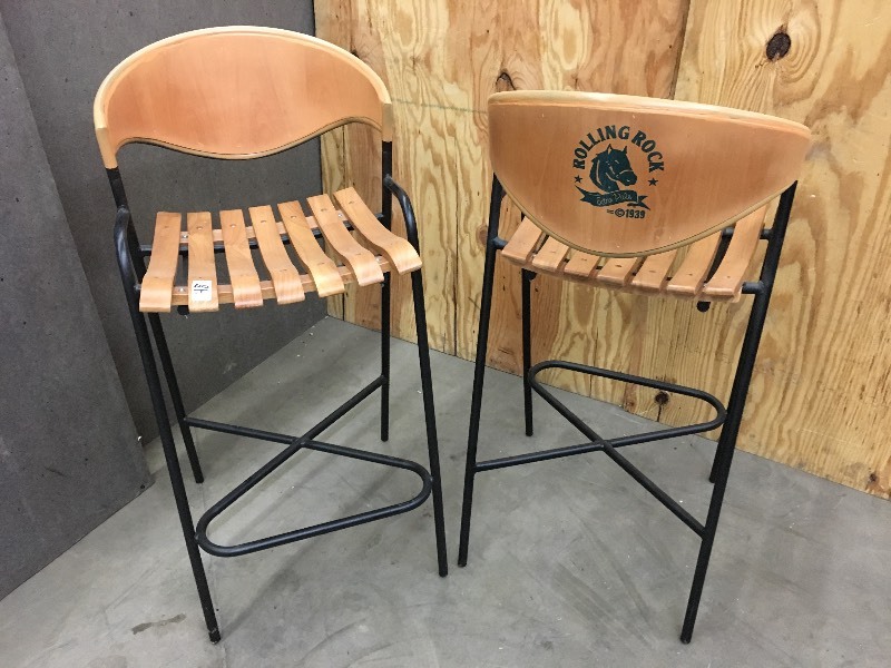 lot 48 image: Pair Of Mathcing Rolling Rock High-...