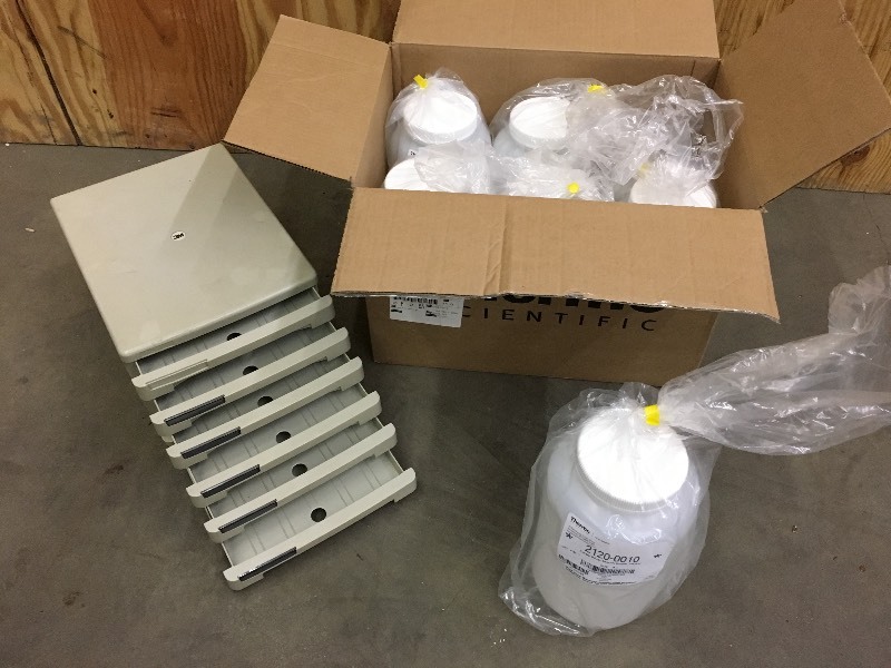 lot 51 image: Lot Of (1) 6-Drawer Organizer & Box...