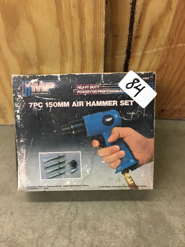 lot 84 image: Heavy Duty 150mm Air Hammer Set ...