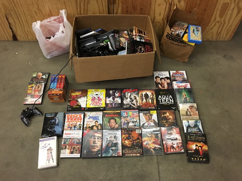 lot 99 image: Huge Lot Of Assorted DVD & VHS Movi...