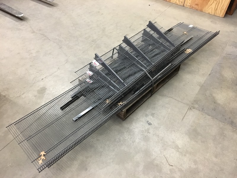 lot 105 image: Pallet Of Steel Shelving