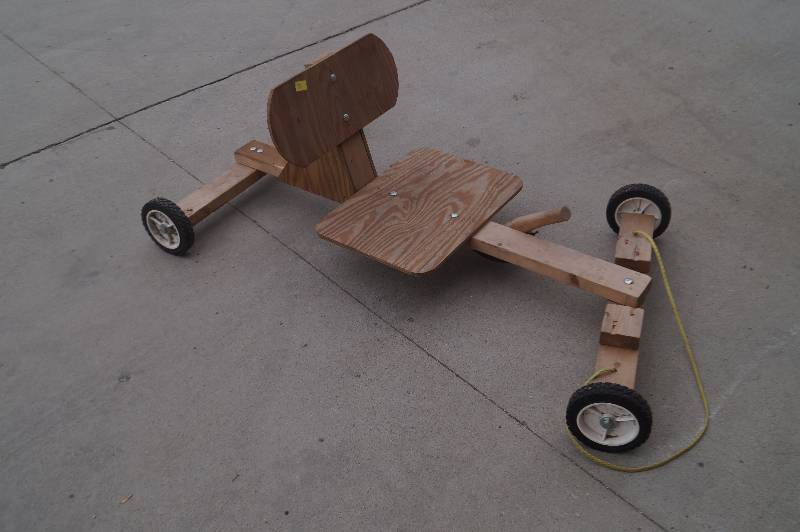 Homemade Wooden Go Cart