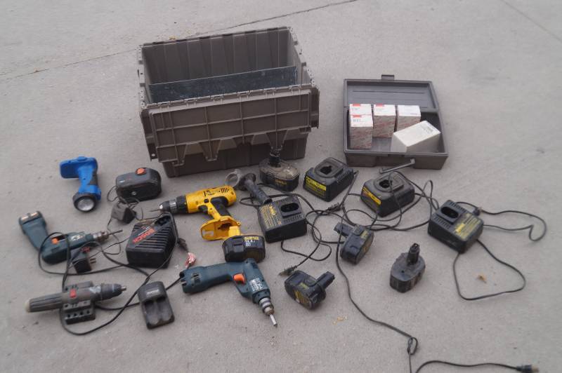 Drills, Batteries & Chargers