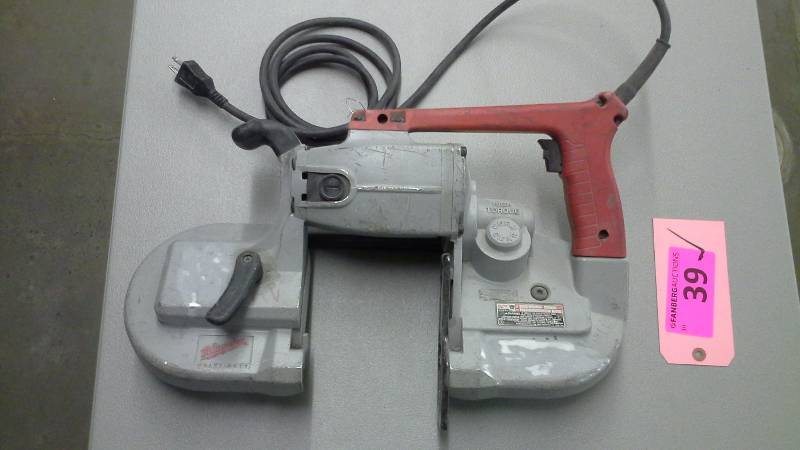 lot 39 image: Milwaukee Heavy Duty Portable Bandsaws