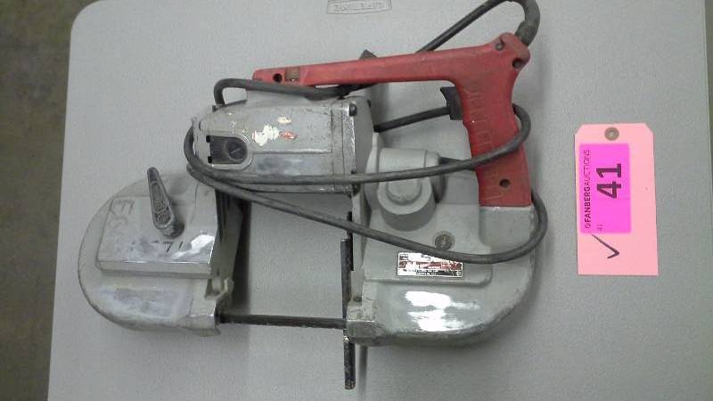 lot 41 image: Milwaukee Heavy Duty Portable Bandsaws