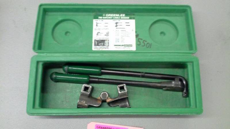 lot 64 image: Greenlee 796 Ratchet Cable Bender