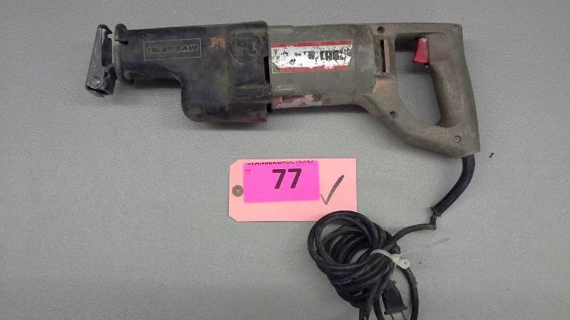 lot 77 image: Porter Cable Tiger Reciprocating Saw