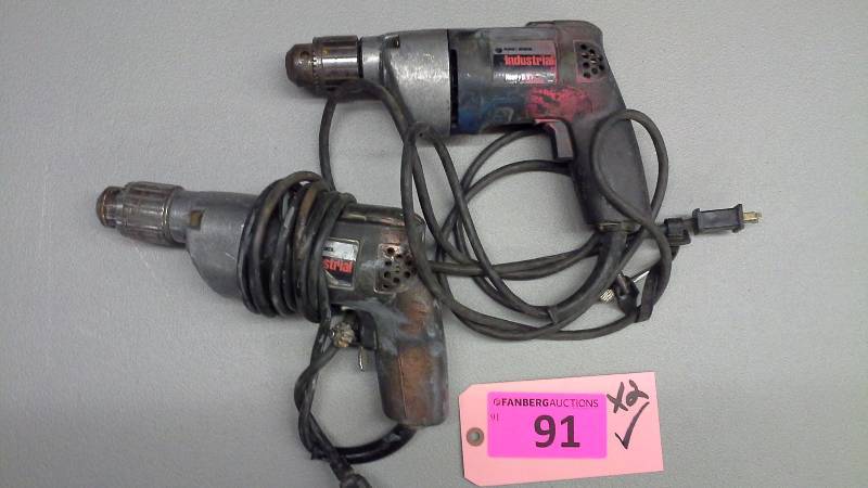 lot 91 image: Pair of Black & Decker Drills