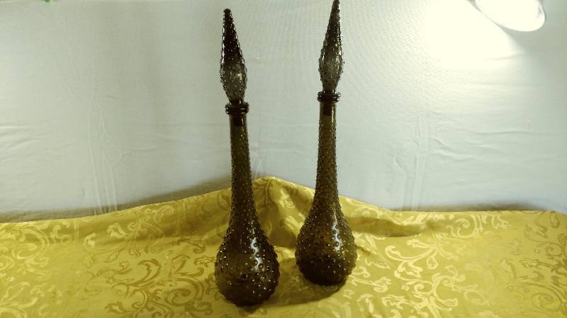 lot 282 image: Pair of Black Bottles