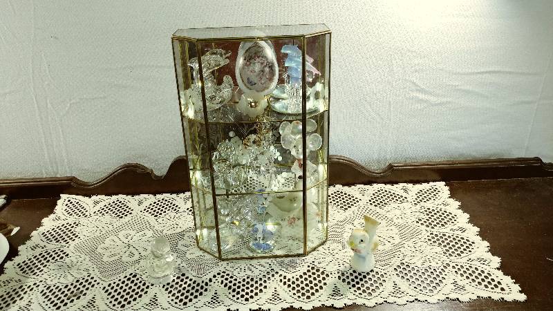 lot 206 image: Glass Display and Various Collectibles