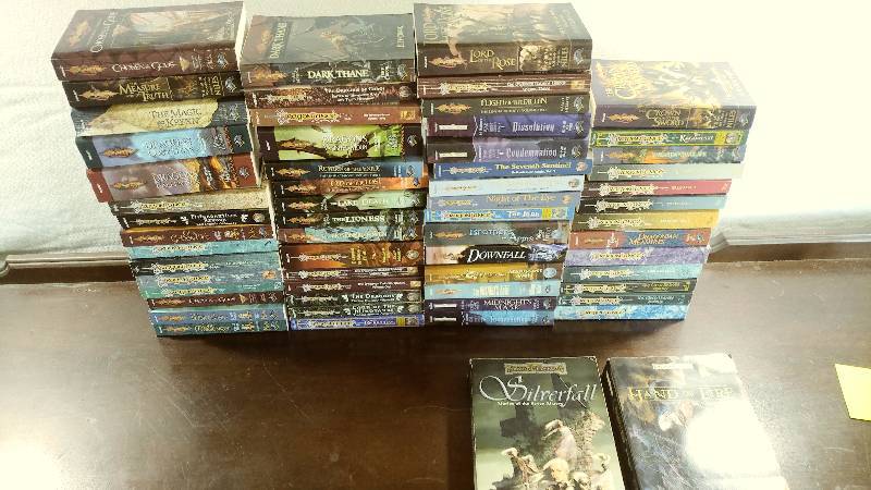 lot 145 image: Collection of 60 Forgotten Realms and Dragon Lance BooksNovels