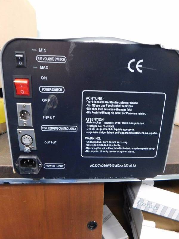 lot 230 image: SM-1500 Fog Machine