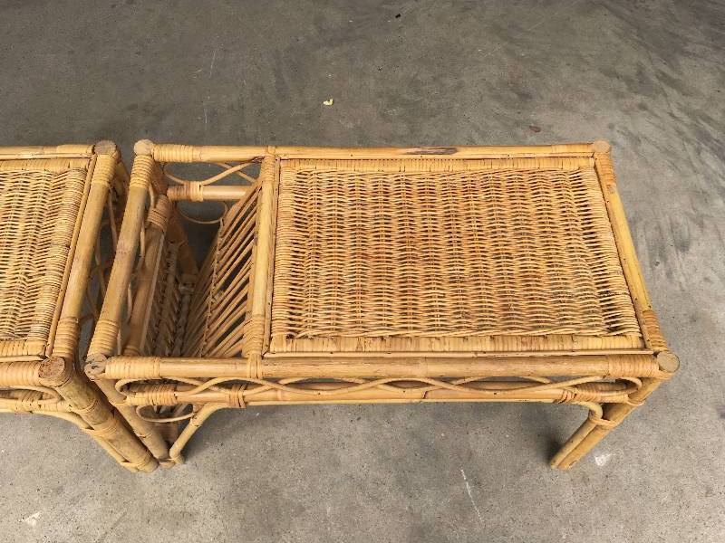 Wicker Side Tables (2)