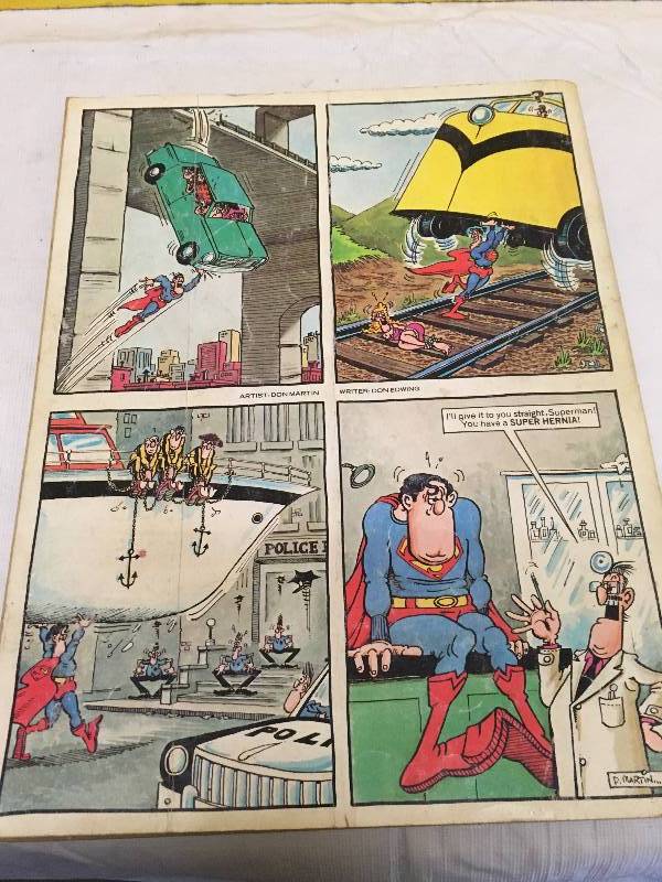 Mad Magazine and Yellow Wooden Box