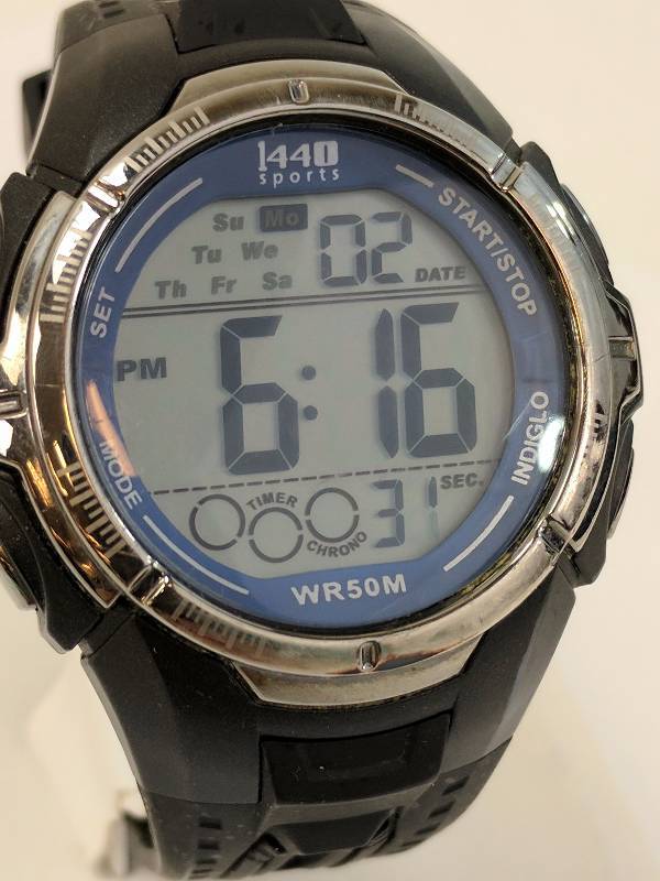 1440 Sports Digital Watch WR50M