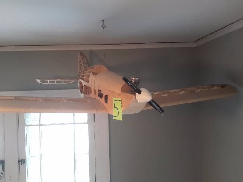 lot 5 image: Slow Poke Model Sport 40 Airplane.
