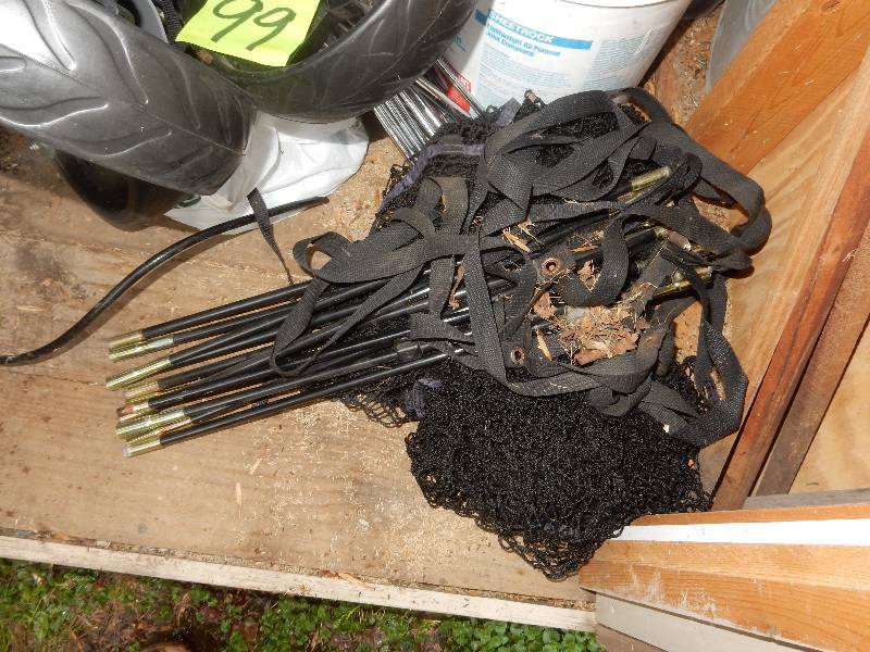 lot 99 image: Lot of  golf club handlesuff from the garage shelves