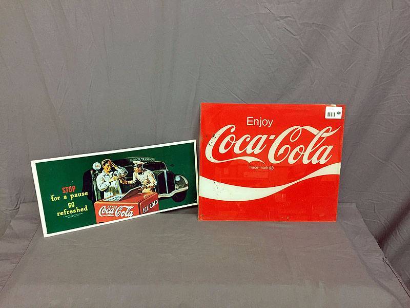 lot 33 image: 2 Coke signs